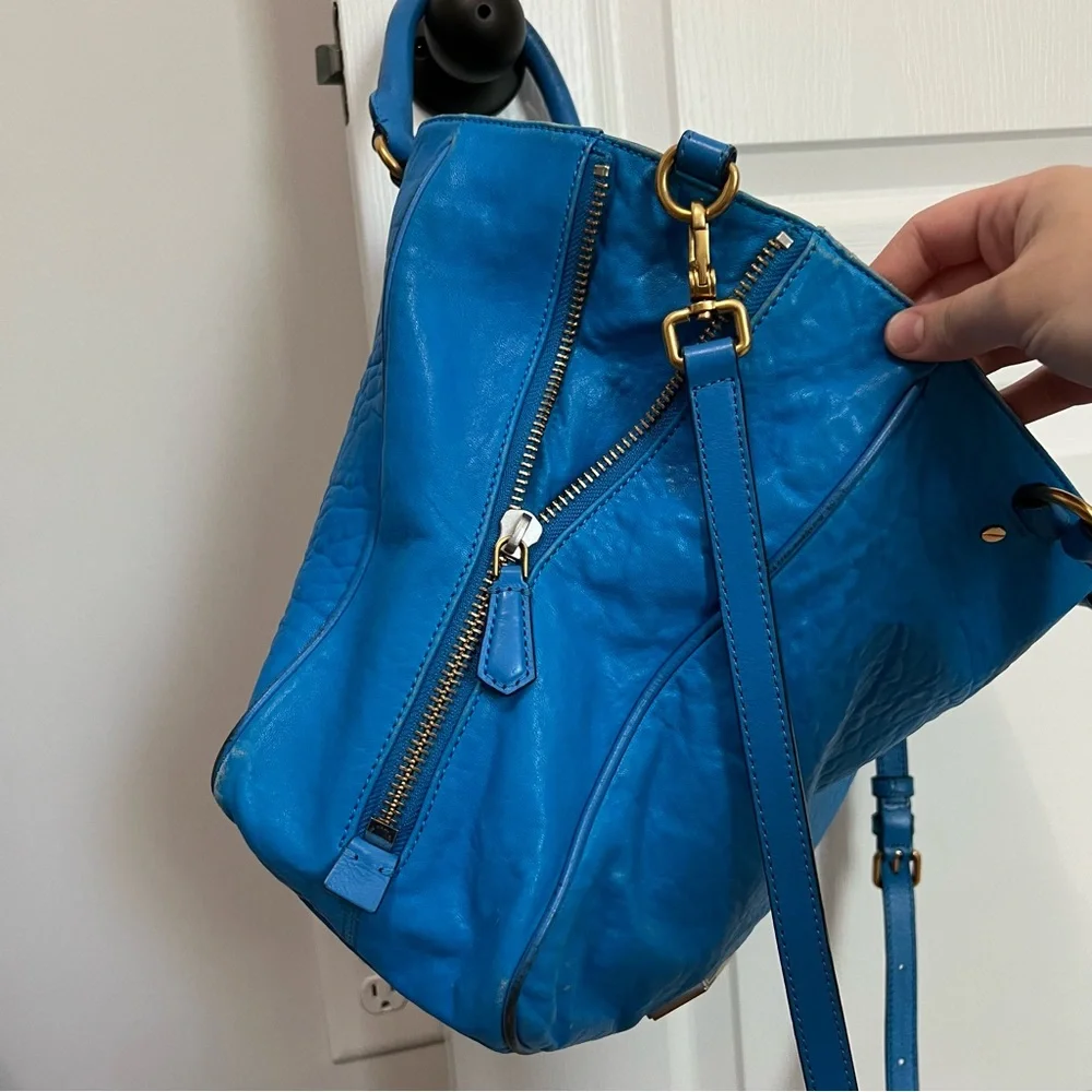 Marc by Marc Jacobs Blue Leather Hobo Tote